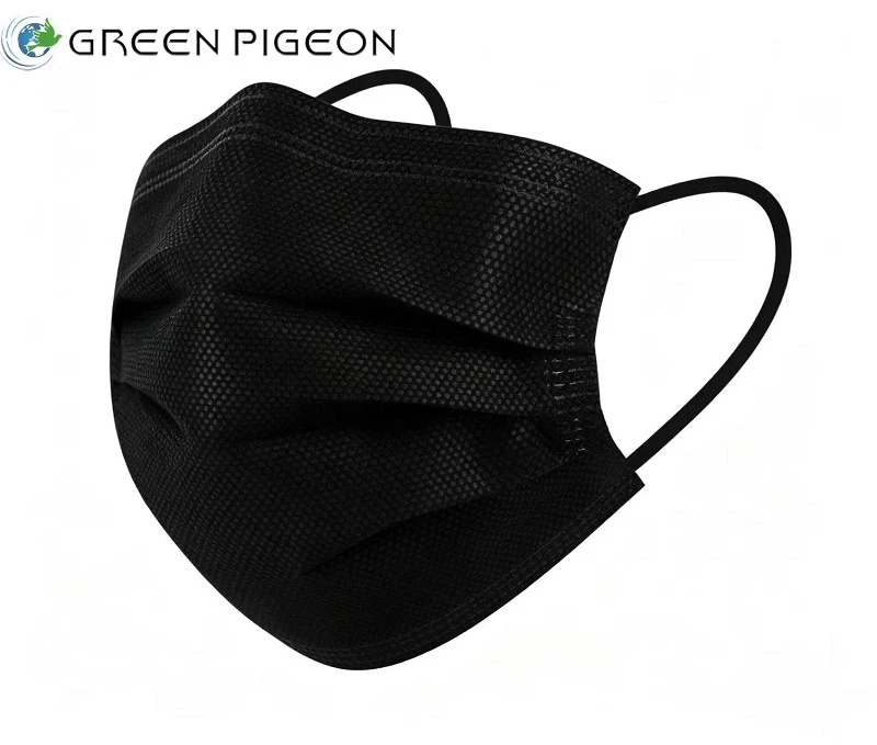 Black Disposable Face Masks for Sensitive Skin