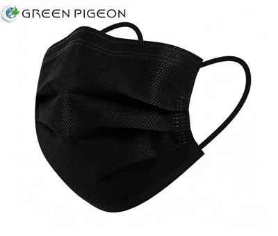 Black Disposable Face Masks for Sensitive Skin