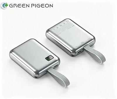 Mini Power Bank with Built in Cables