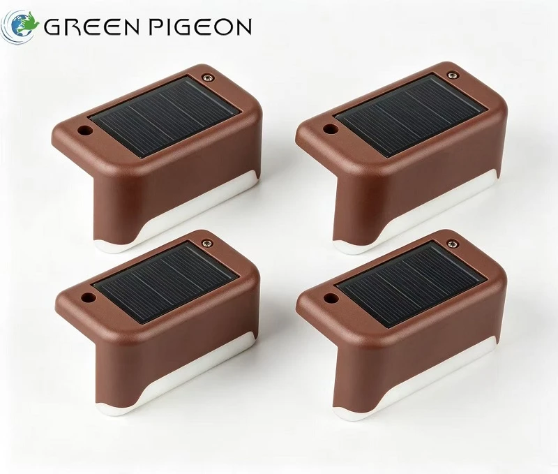 Solar Powered Step Lights for Outdoor Stairs